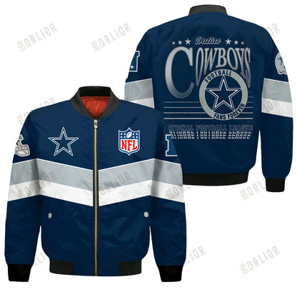 Dallas Cowboys Football Team 2024 - 25 Unstoppable Bomber Jacket