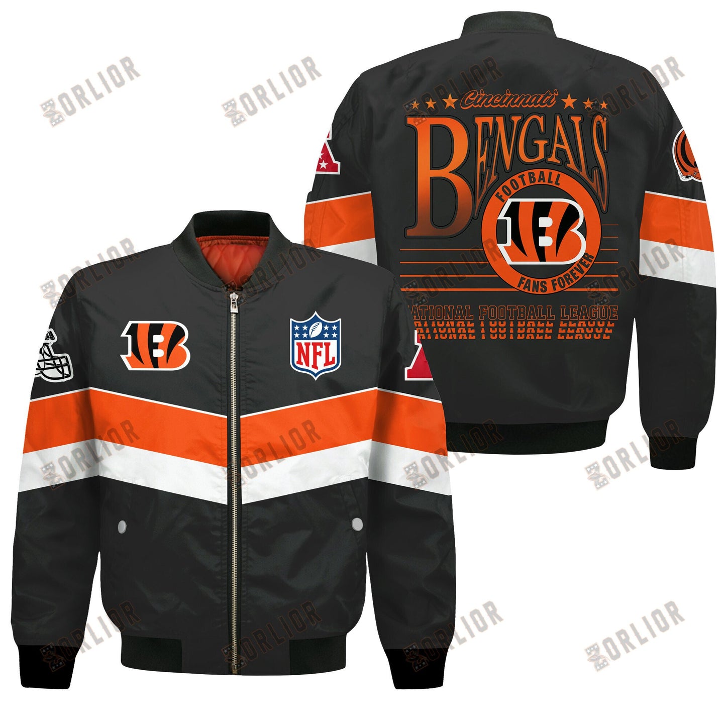 Cincinnati Bengals Football Team 2024 - 25 Unstoppable Bomber Jacket