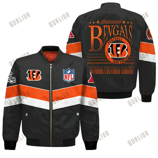 Cincinnati Bengals Football Team 2024 - 25 Unstoppable Bomber Jacket