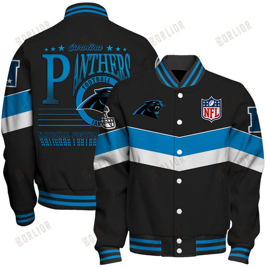 Carolina Panthers Football Team 2024 - 25 Unstoppable Unisex Varsity Jacket