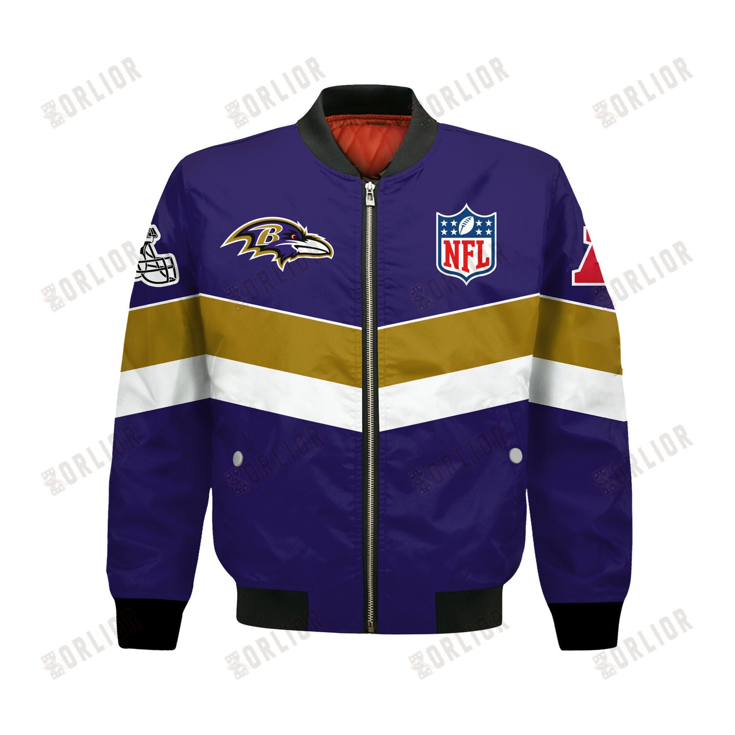 Baltimore Ravens Football Team 2024 - 25 Unstoppable Bomber Jacket