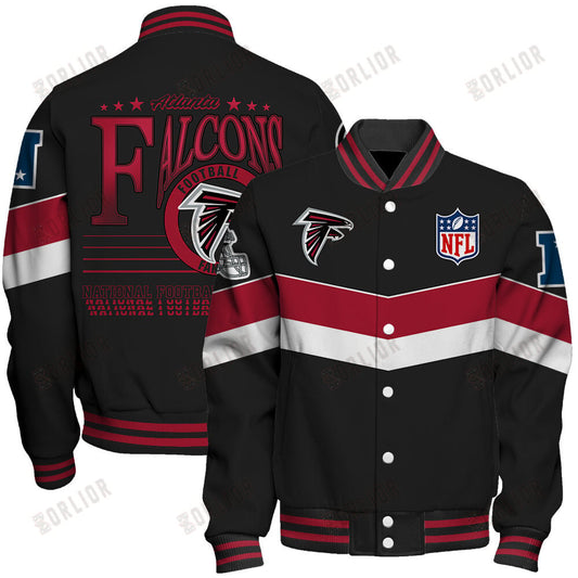 Atlanta Falcons Football Team 2024 - 25 Unstoppable Unisex Varsity Jacket