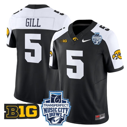 Iowa Hawkeyes 2024 Music City Bowl Vapor Limited Jersey - All Stitched