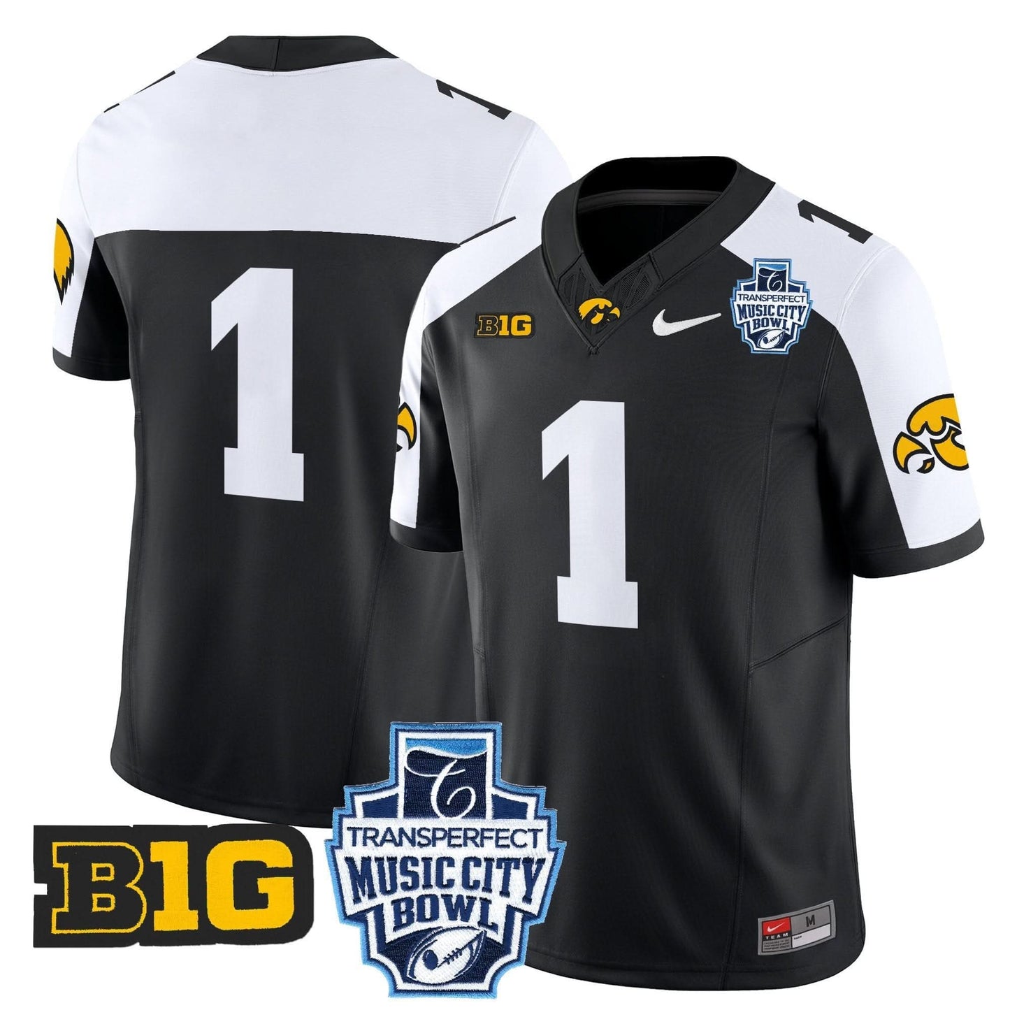 Iowa Hawkeyes 2024 Music City Bowl Vapor Limited Jersey - All Stitched