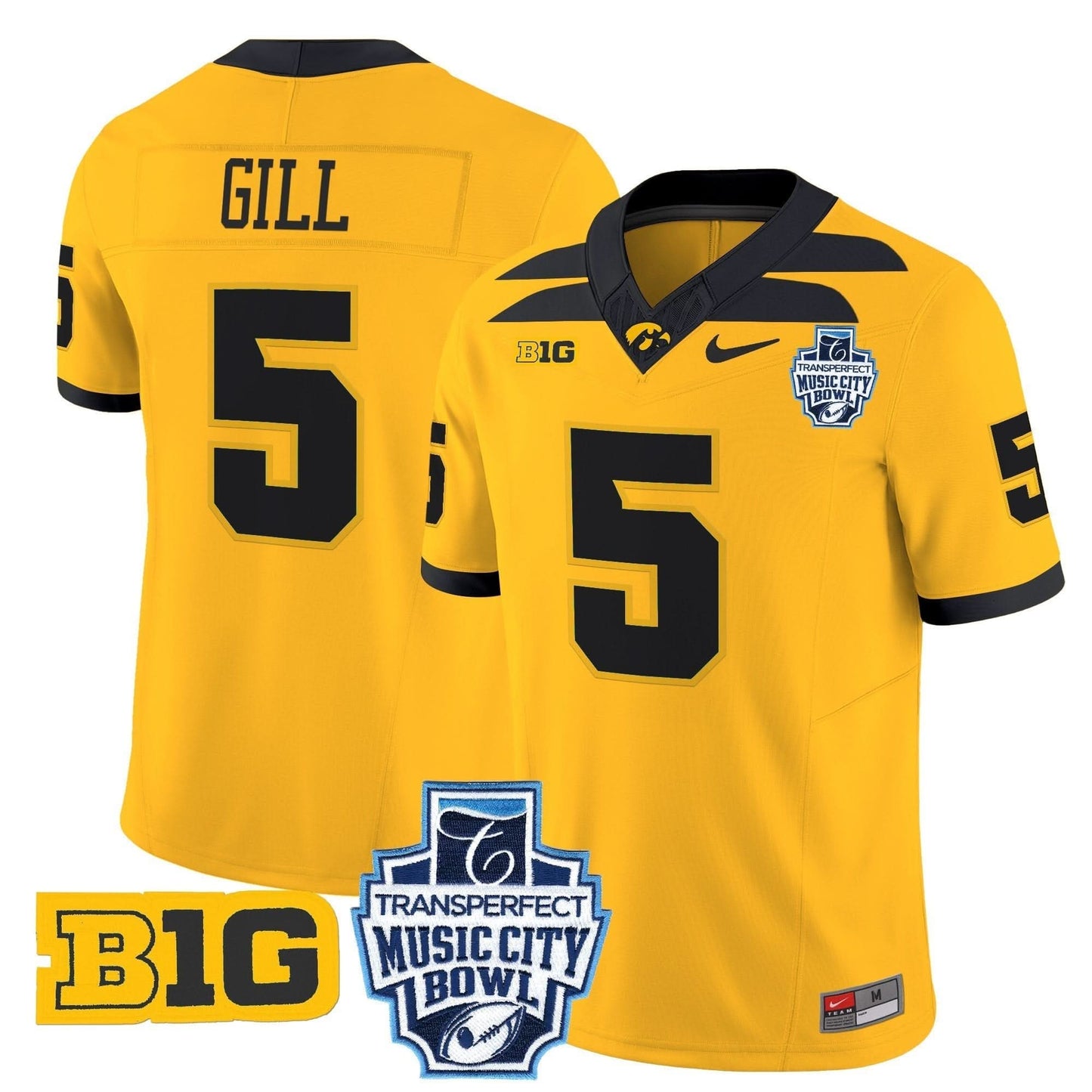 Iowa Hawkeyes 2024 Music City Bowl Vapor Limited Jersey - All Stitched