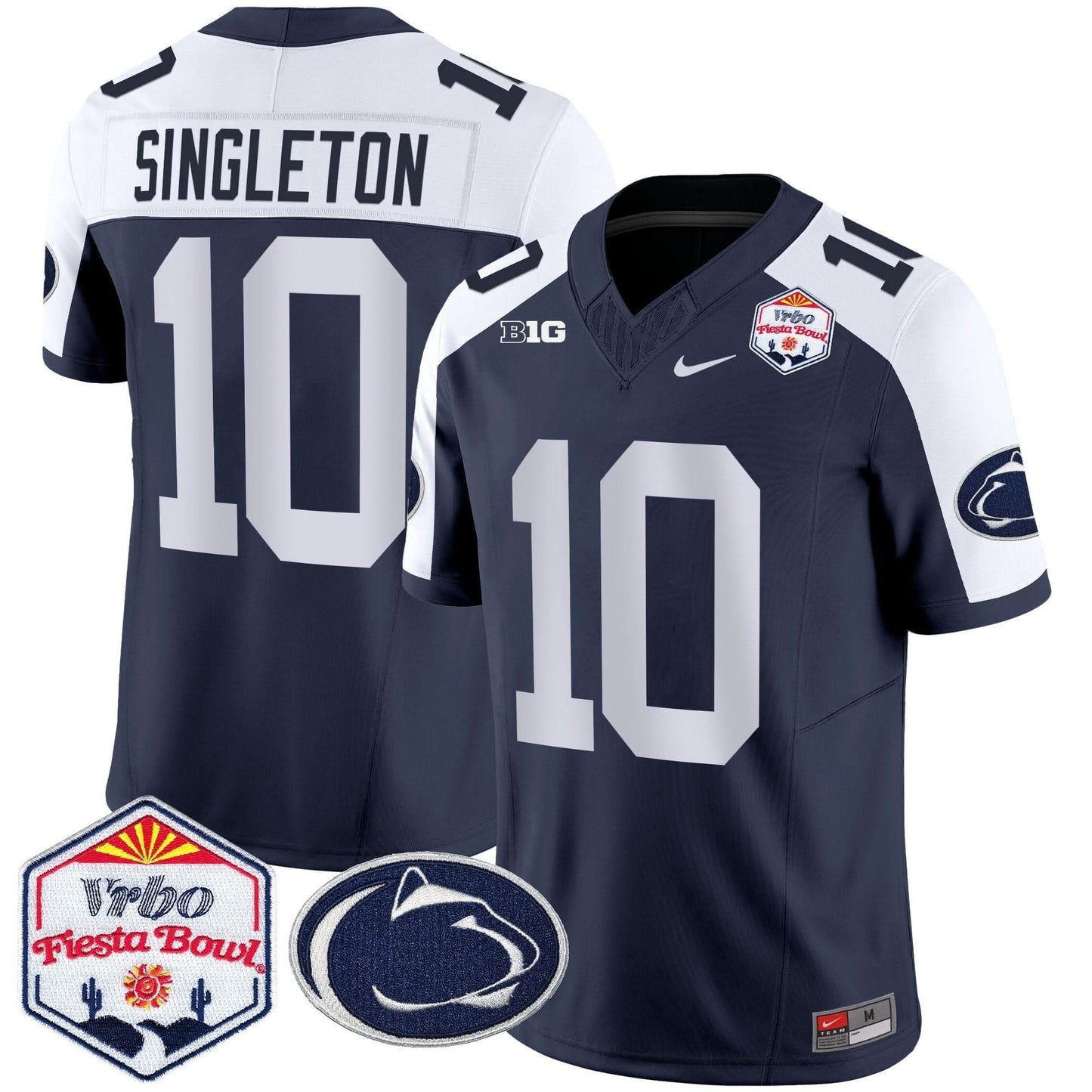 Penn State Nittany Lions 2024 The Fiesta Bowl Patch Vapor Limited Jersey - All Stitched