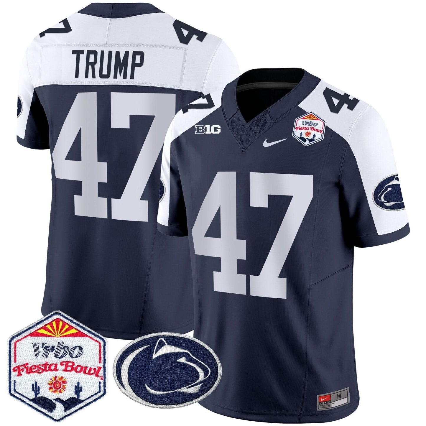 Penn State Nittany Lions 2024 The Fiesta Bowl Patch Vapor Limited Jersey - All Stitched