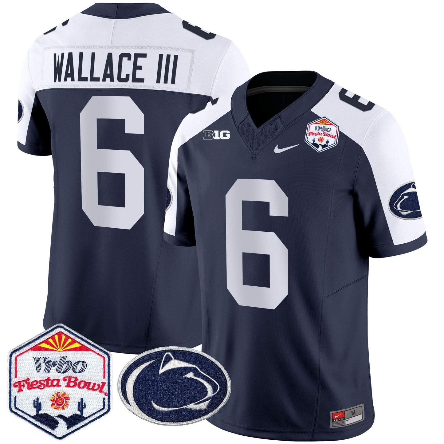 Penn State Nittany Lions 2024 The Fiesta Bowl Patch Vapor Limited Jersey - All Stitched
