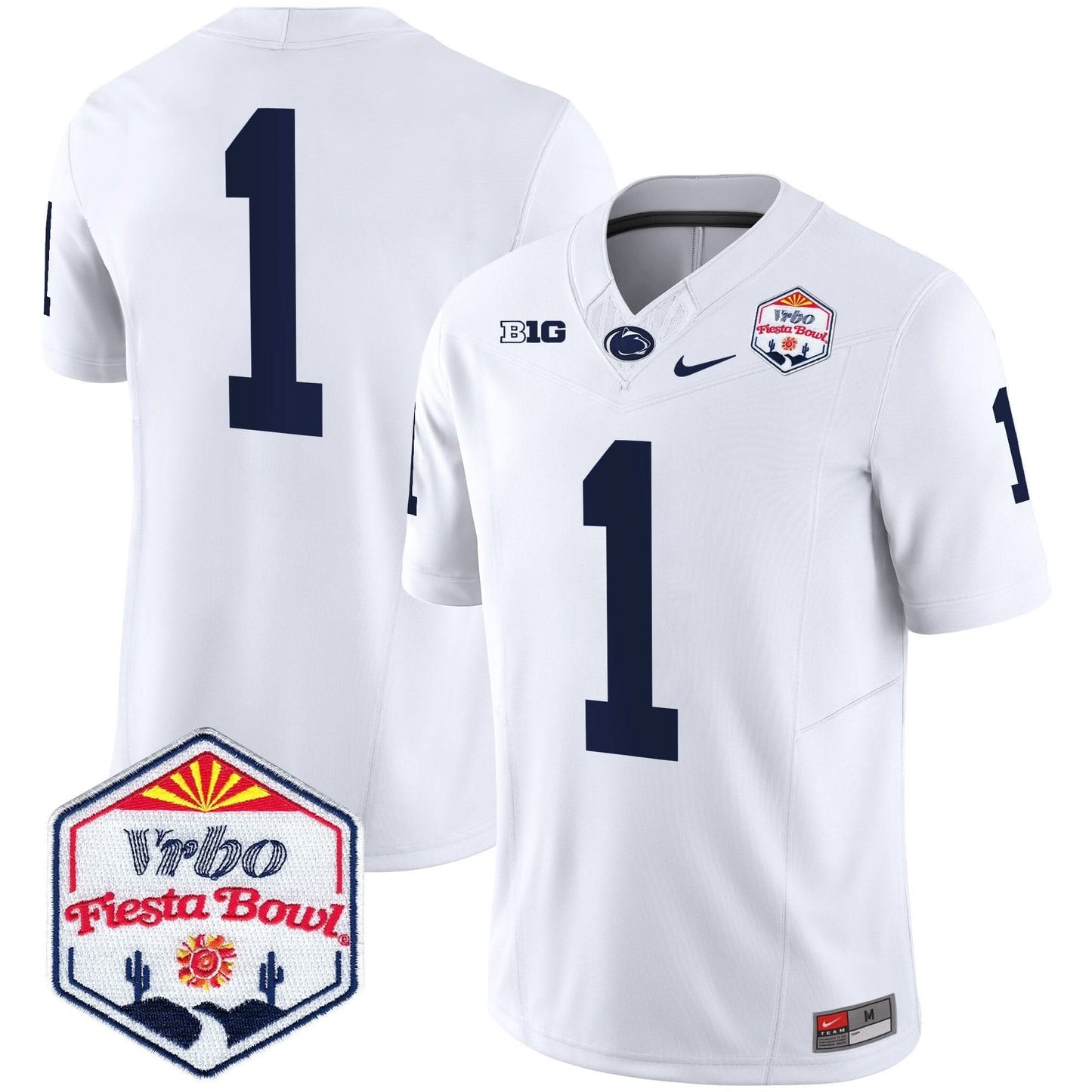 Penn State Nittany Lions 2024 The Fiesta Bowl Patch Vapor Limited Jersey - All Stitched