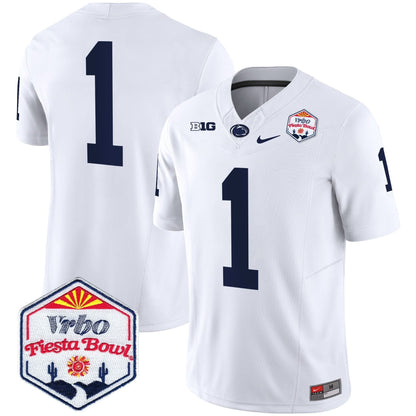 Penn State Nittany Lions 2024 The Fiesta Bowl Patch Vapor Limited Jersey - All Stitched