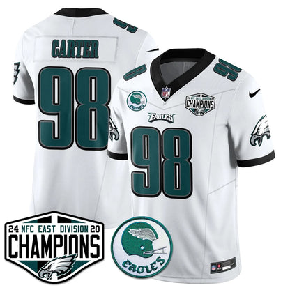 Philadelphia Ealges 2024 NFC East Division Champions Jersey - All Stitched