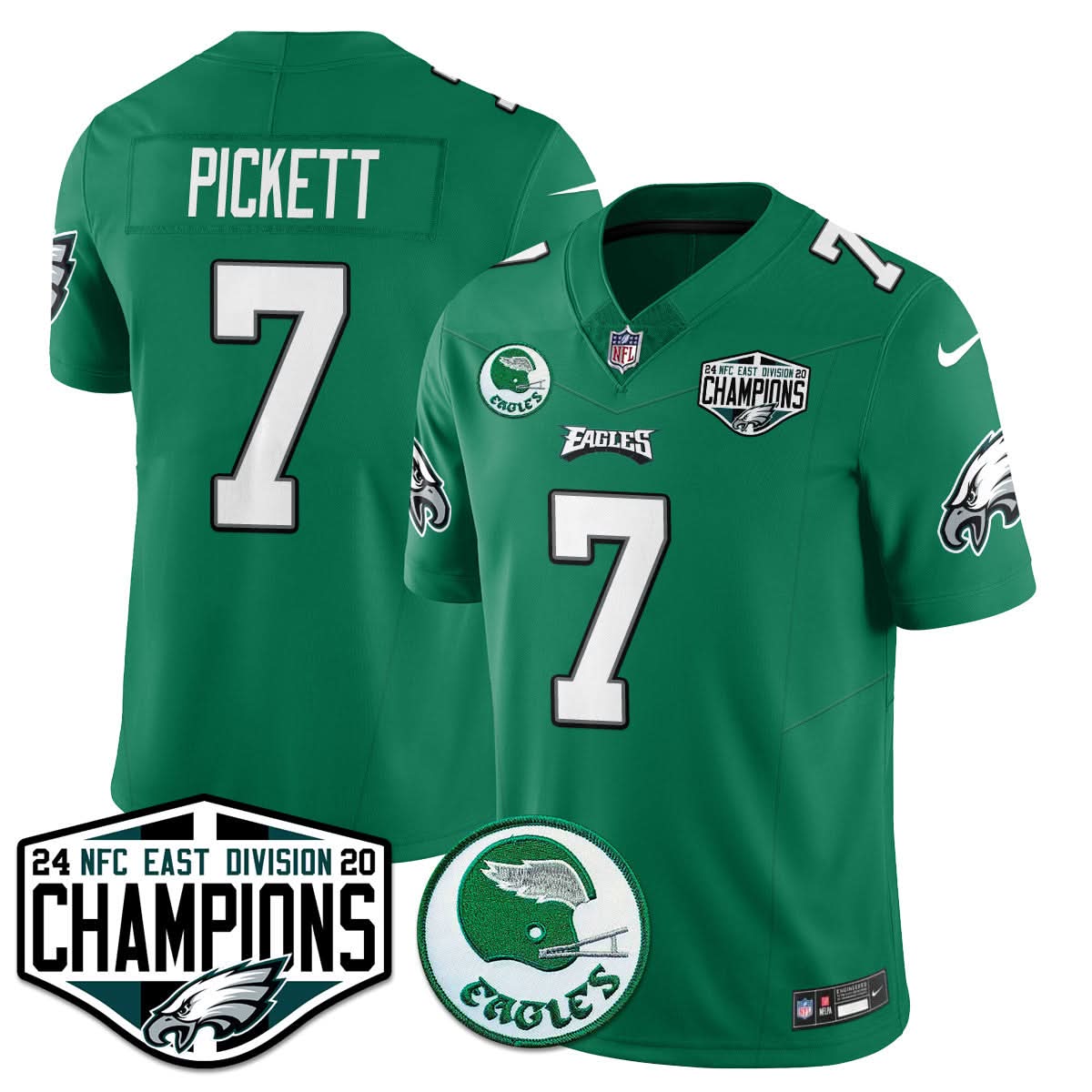 Philadelphia Ealges 2024 NFC East Division Champions Jersey - All Stitched