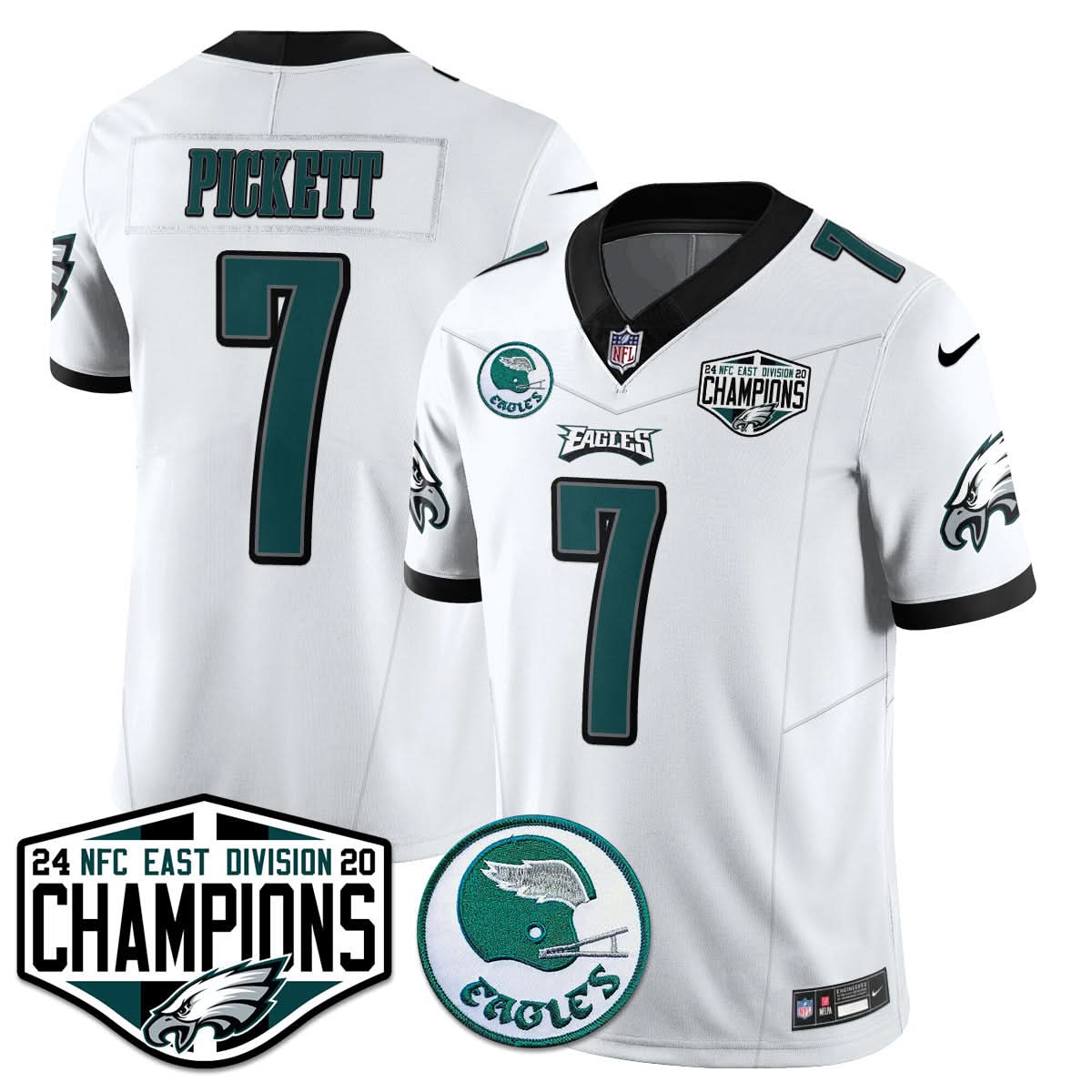 Philadelphia Ealges 2024 NFC East Division Champions Jersey - All Stitched