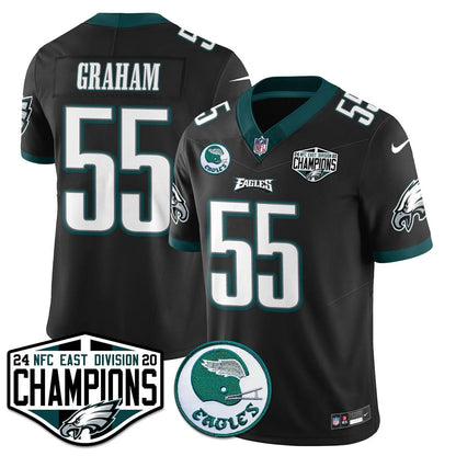 Philadelphia Ealges 2024 NFC East Division Champions Jersey - All Stitched
