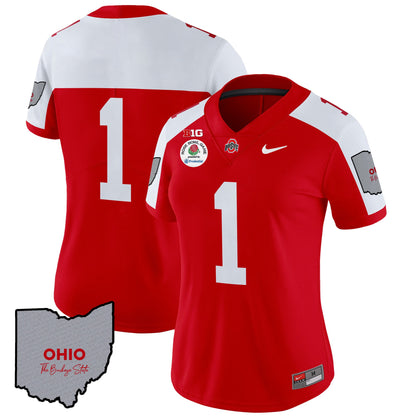 Women's Ohio State Buckeyes Rose Bowl Vapor Limited Jersey V3 - Stitched