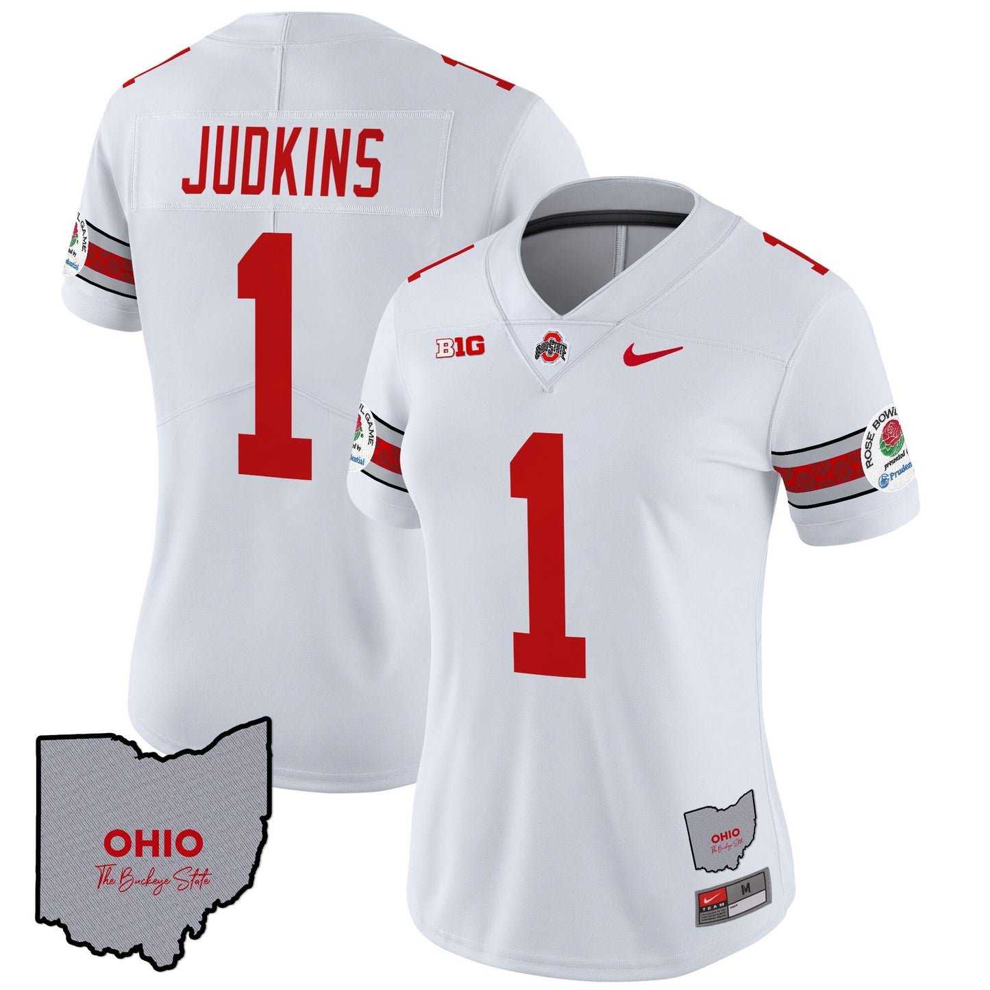 Women's Ohio State Buckeyes Rose Bowl Vapor Limited Jersey V3 - Stitched