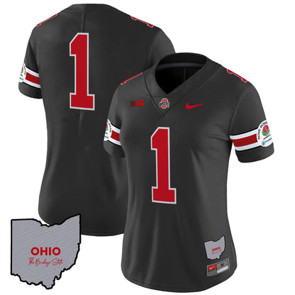 Women's Ohio State Buckeyes Rose Bowl Vapor Limited Jersey V3 - Stitched