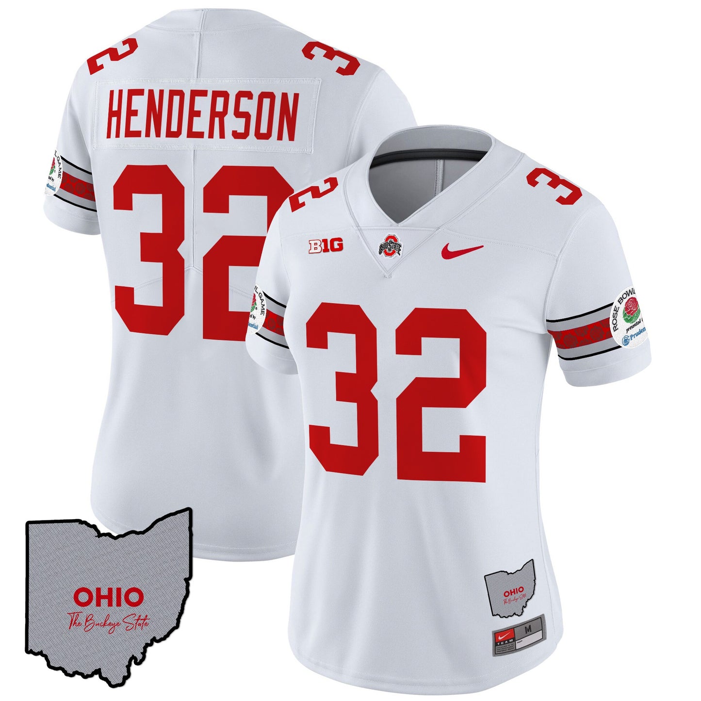 Women's Ohio State Buckeyes Rose Bowl Vapor Limited Jersey V3 - Stitched