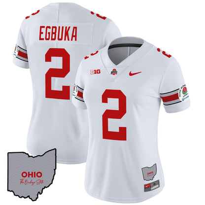 Women's Ohio State Buckeyes Rose Bowl Vapor Limited Jersey V3 - Stitched