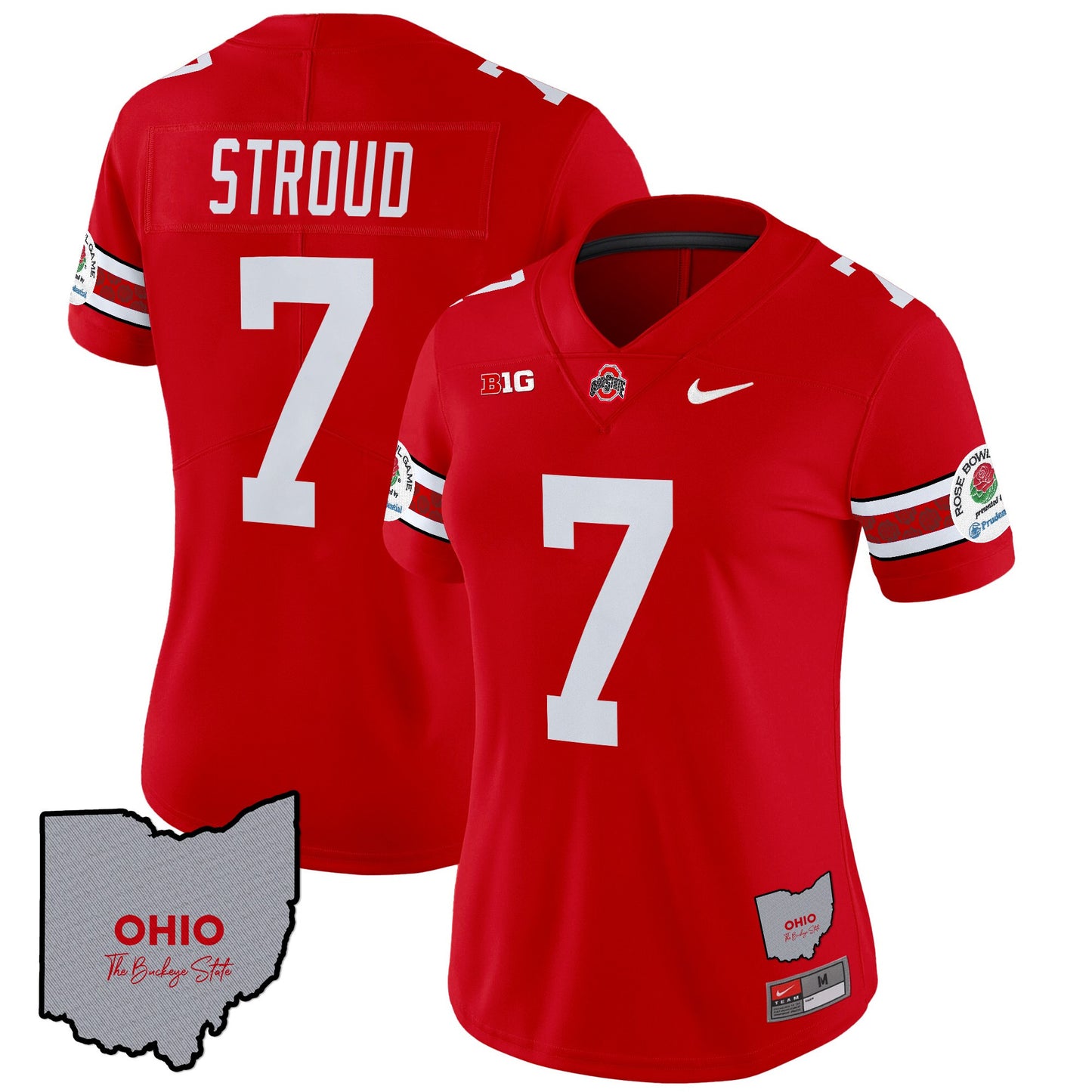 Women's Ohio State Buckeyes Rose Bowl Vapor Limited Jersey V3 - Stitched