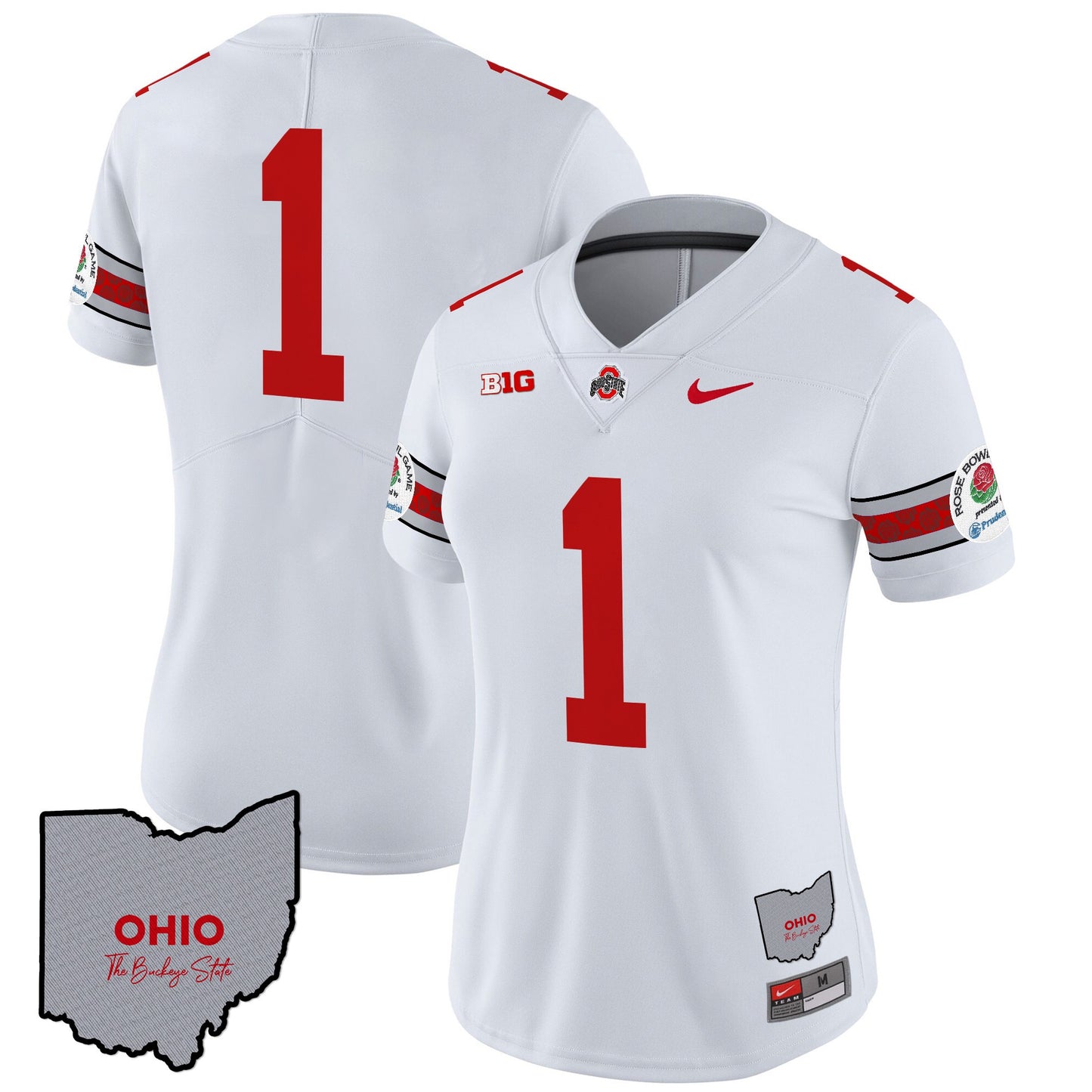 Women's Ohio State Buckeyes Rose Bowl Vapor Limited Jersey V3 - Stitched