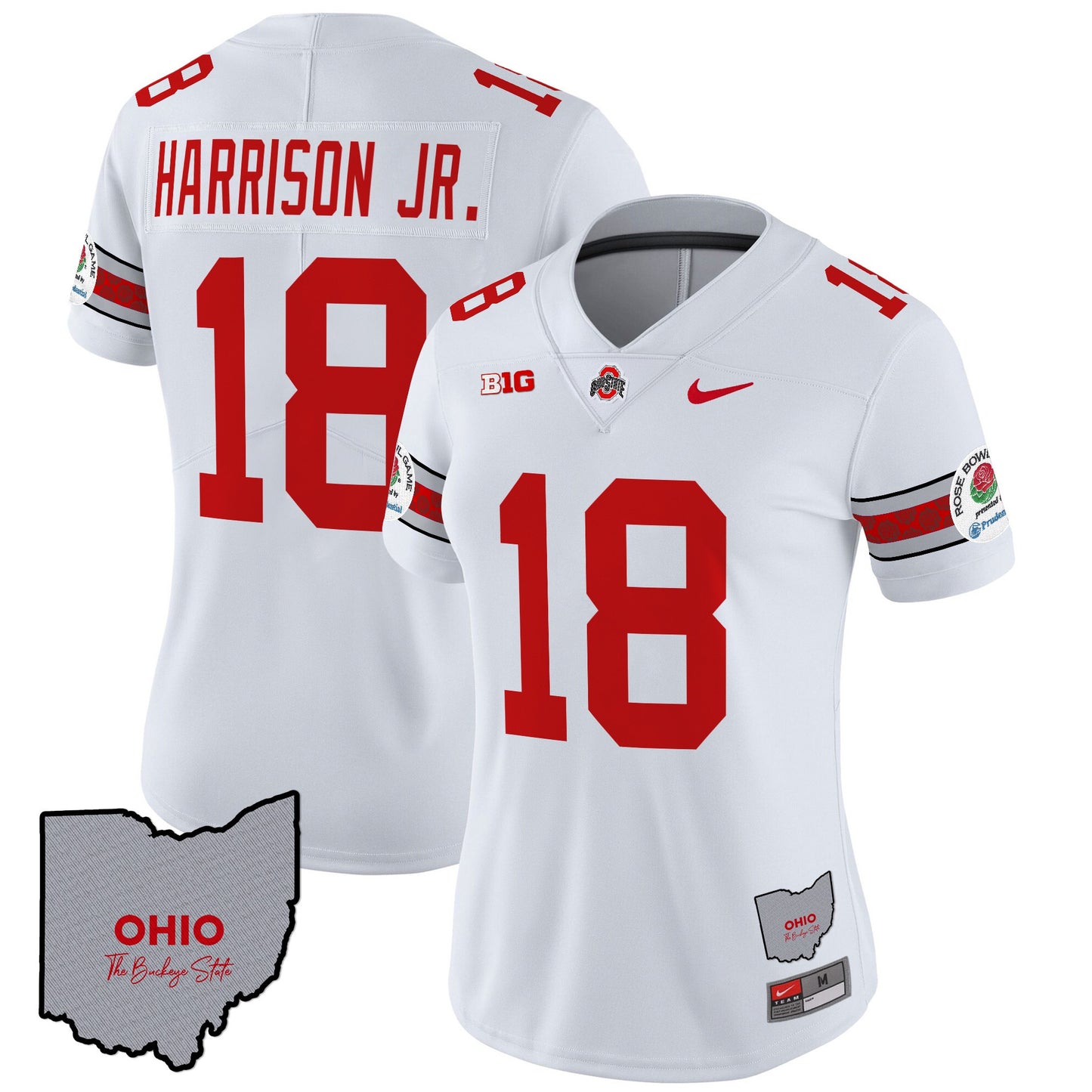 Women's Ohio State Buckeyes Rose Bowl Vapor Limited Jersey V3 - Stitched