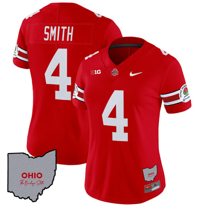 Women's Ohio State Buckeyes Rose Bowl Vapor Limited Jersey V3 - Stitched