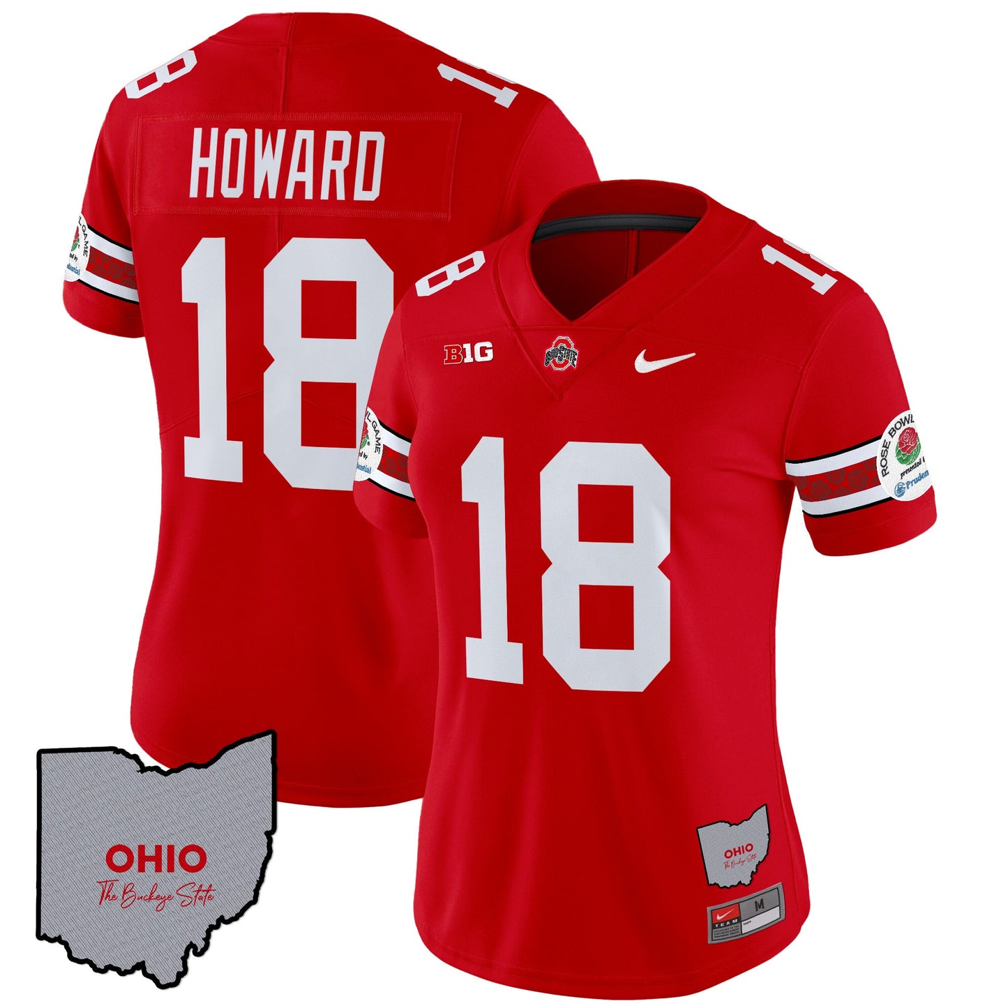 Women's Ohio State Buckeyes Rose Bowl Vapor Limited Jersey V3 - Stitched