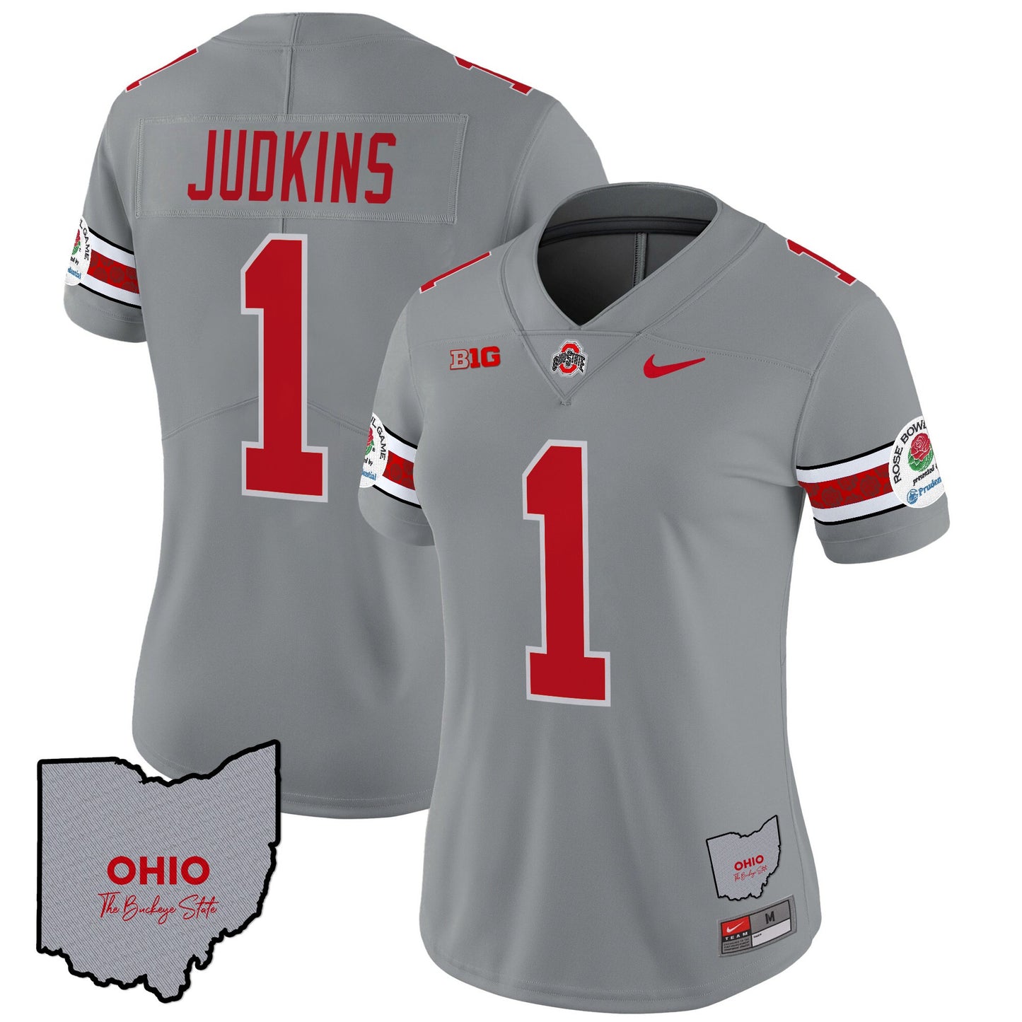 Women's Ohio State Buckeyes Rose Bowl Vapor Limited Jersey V3 - Stitched