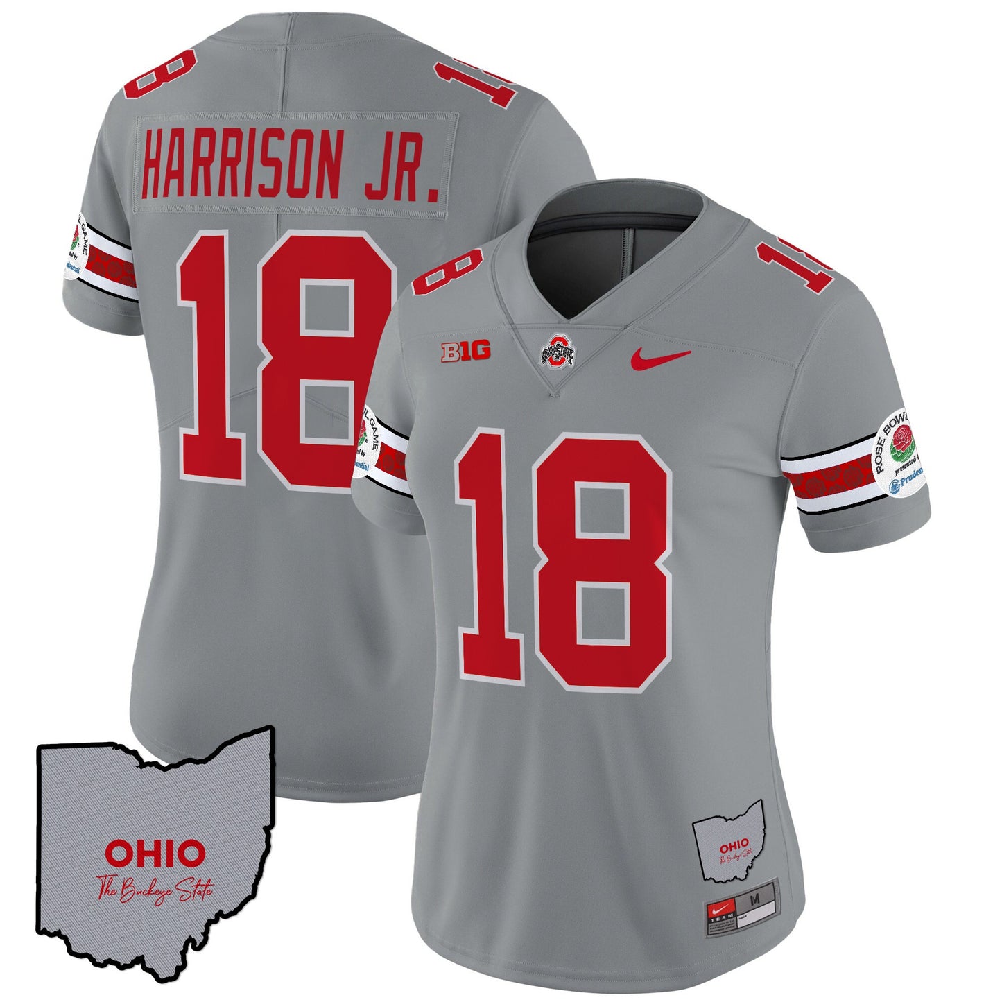 Women's Ohio State Buckeyes Rose Bowl Vapor Limited Jersey V3 - Stitched