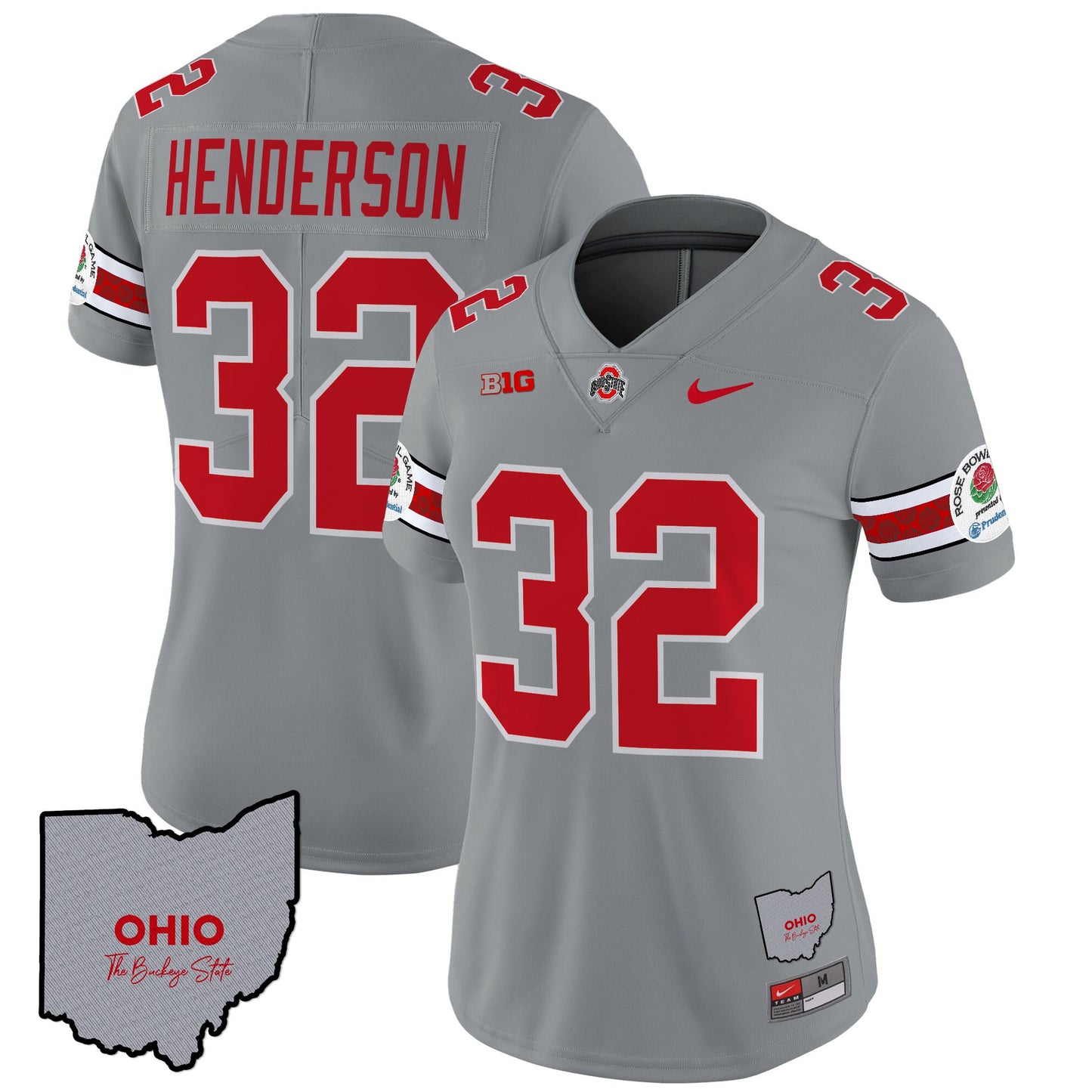 Women's Ohio State Buckeyes Rose Bowl Vapor Limited Jersey V3 - Stitched