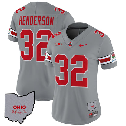 Women's Ohio State Buckeyes Rose Bowl Vapor Limited Jersey V3 - Stitched