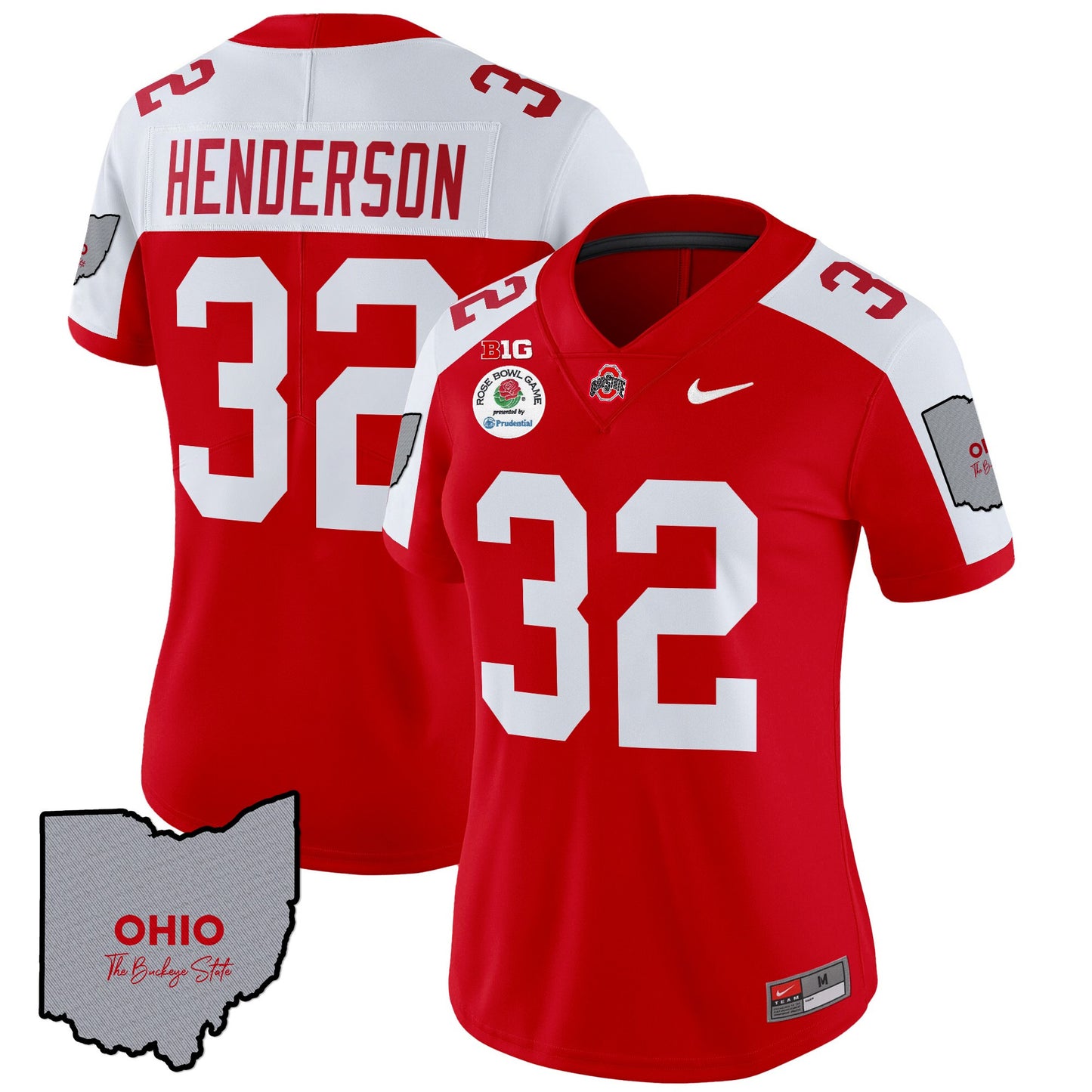 Women's Ohio State Buckeyes Rose Bowl Vapor Limited Jersey V3 - Stitched