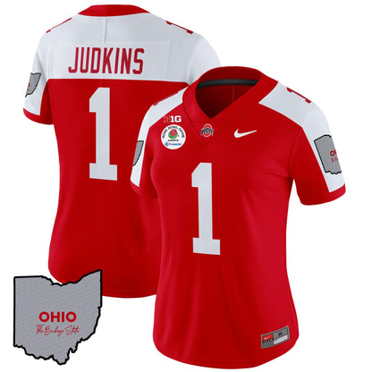 Women's Ohio State Buckeyes Rose Bowl Vapor Limited Jersey V3 - Stitched