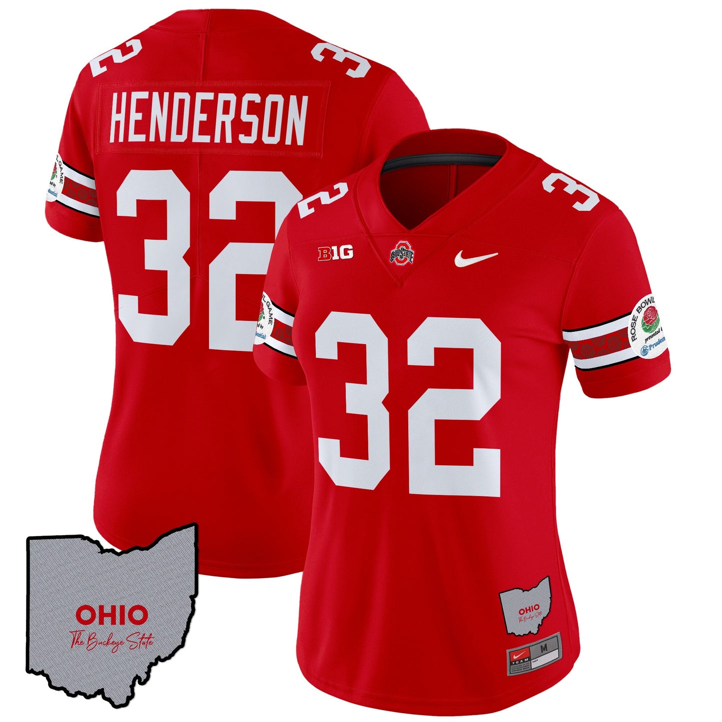 Women's Ohio State Buckeyes Rose Bowl Vapor Limited Jersey V3 - Stitched