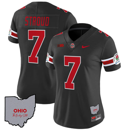 Women's Ohio State Buckeyes Rose Bowl Vapor Limited Jersey V3 - Stitched