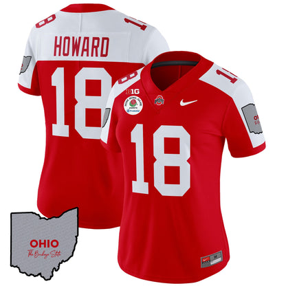 Women's Ohio State Buckeyes Rose Bowl Vapor Limited Jersey V3 - Stitched