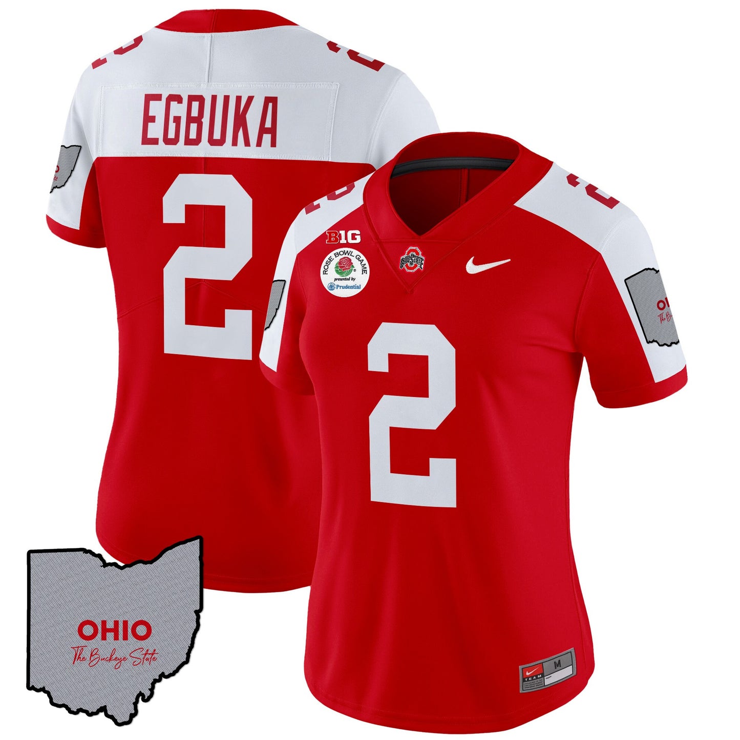 Women's Ohio State Buckeyes Rose Bowl Vapor Limited Jersey V3 - Stitched