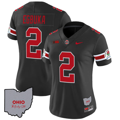 Women's Ohio State Buckeyes Rose Bowl Vapor Limited Jersey V3 - Stitched