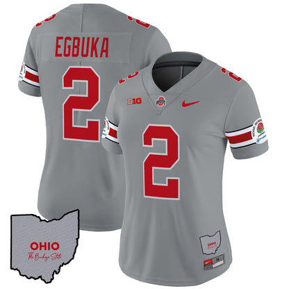 Women's Ohio State Buckeyes Rose Bowl Vapor Limited Jersey V3 - Stitched