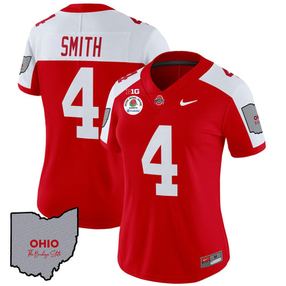 Women's Ohio State Buckeyes Rose Bowl Vapor Limited Jersey V3 - Stitched