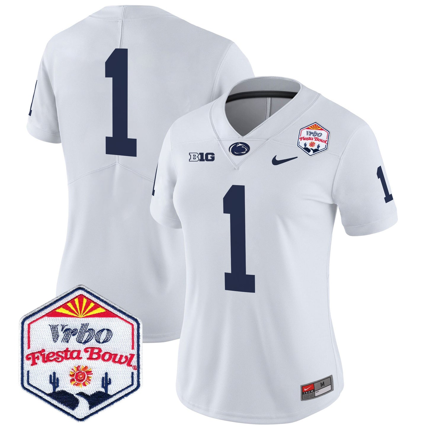 Women's Penn State Nittany Lions 2024 The Fiesta Bowl Patch Vapor Limited Jersey - All Stitched