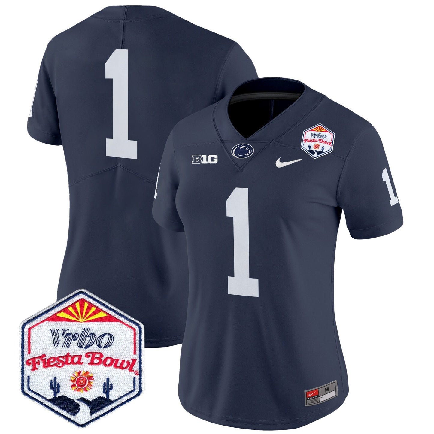 Women's Penn State Nittany Lions 2024 The Fiesta Bowl Patch Vapor Limited Jersey - All Stitched