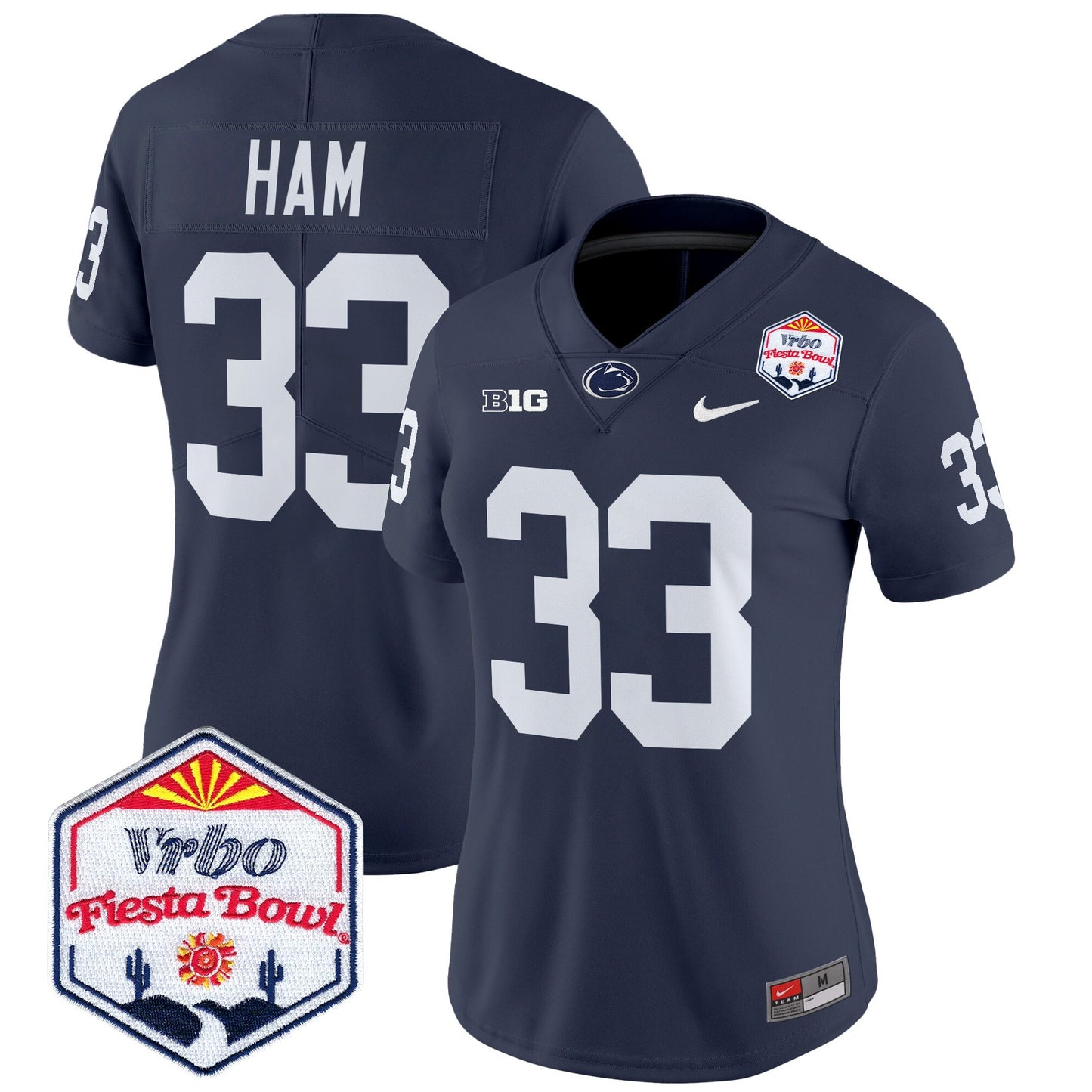 Women's Penn State Nittany Lions 2024 The Fiesta Bowl Patch Vapor Limited Jersey - All Stitched