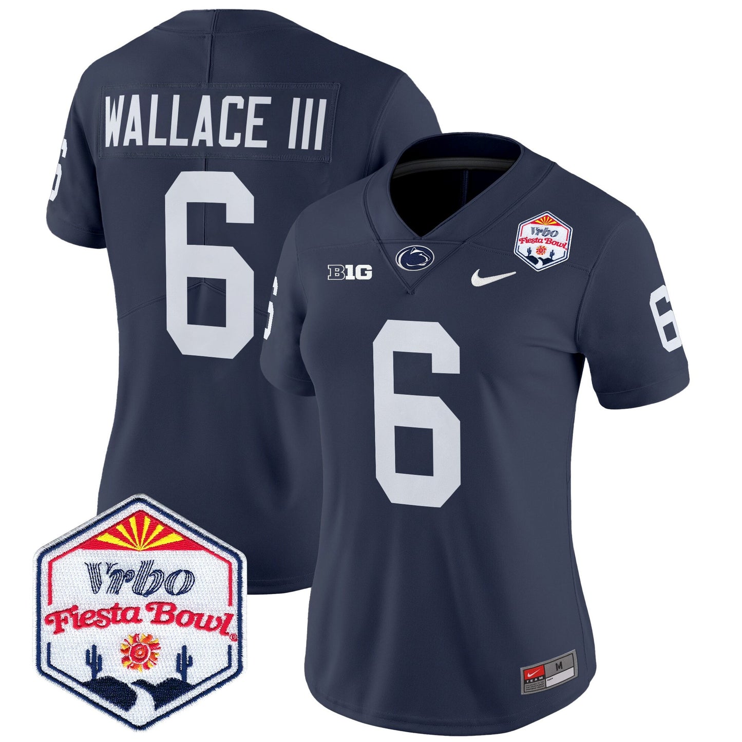 Women's Penn State Nittany Lions 2024 The Fiesta Bowl Patch Vapor Limited Jersey - All Stitched