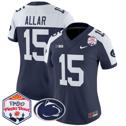 Women's Penn State Nittany Lions 2024 The Fiesta Bowl Patch Vapor Limited Jersey - All Stitched