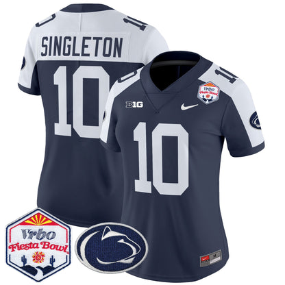 Women's Penn State Nittany Lions 2024 The Fiesta Bowl Patch Vapor Limited Jersey - All Stitched