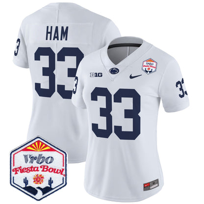 Women's Penn State Nittany Lions 2024 The Fiesta Bowl Patch Vapor Limited Jersey - All Stitched