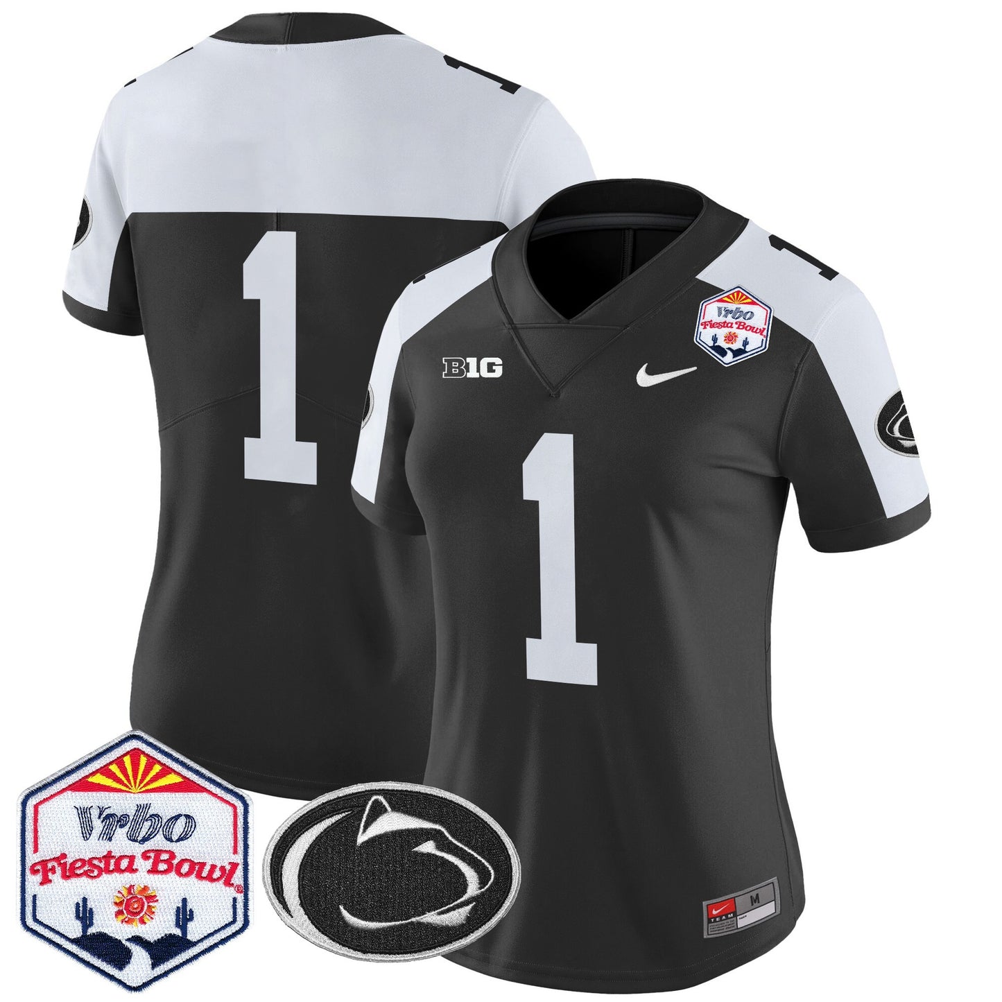 Women's Penn State Nittany Lions 2024 The Fiesta Bowl Patch Vapor Limited Jersey - All Stitched