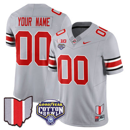 Custom Gender/Name Ohio State Buckeyes 2024 Cotton Bowl Classic Jersey - All Stitched